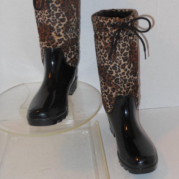 Corkys Shoes Corkys Leopard Print Rain Boots Size 6 Medium Poshmark